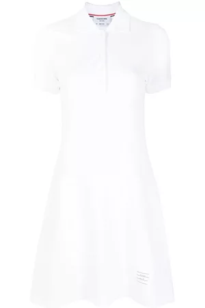 Thom Browne Women Skirts & Dresses - Pique flared tennis dress