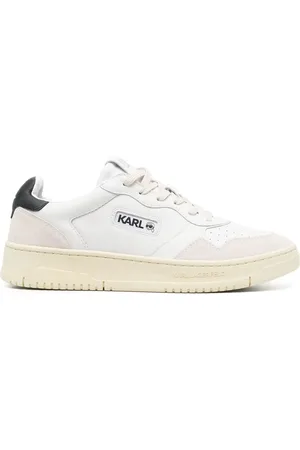 Karl Lagerfeld Krew leather lace-up sneakers