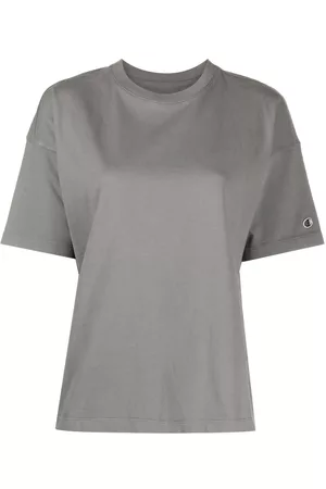 Champion Women Short Sleeve - Sleeve-logo plain T-shirt