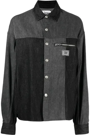 Izzue Panelled denim shirt