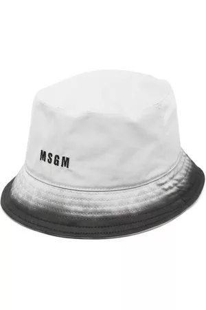 Msgm Men Hats - Embroidered-logo bucket hat