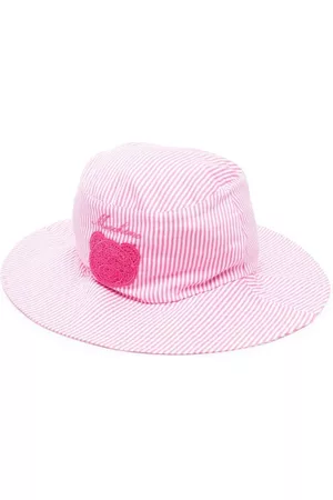 Moschino Girls Hats - Stripe-print cotton hat