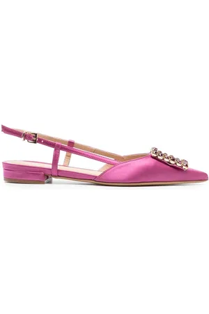 ROBERTO FESTA Crystal-embellishment pointed mules