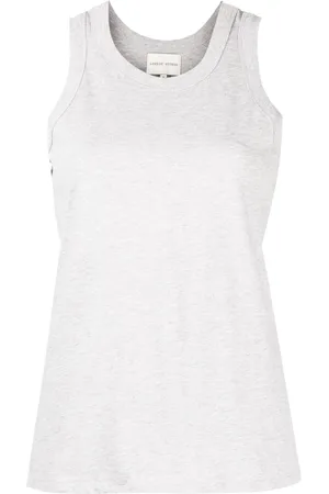 Loulou Studio Round-neck cotton tank top