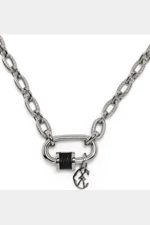 Charriol Forever Lock cable-link necklace