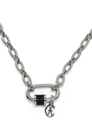 Charriol Forever Lock cable-link necklace
