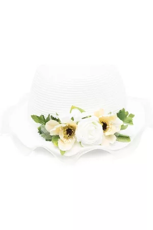 COLORICHIARI Hats - Faux-flower embellished hat