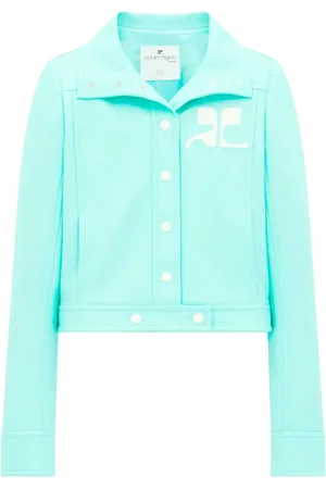 Courrèges Press-stud cotton-blend biker jacket