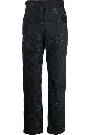 Erdem Samuel floral-embroidered trousers