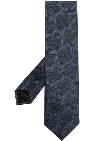 BRIONI Men Bow Ties - Paisley-print silk tie