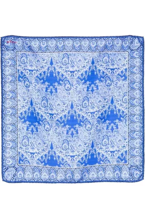 Kiton Men Accessories - Paisley-print silk handkerchief