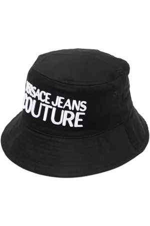 VERSACE Men Hats - Logo-embroidered bucket hat