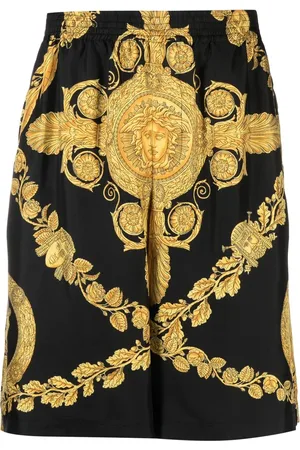 VERSACE Barocco-print silk shorts