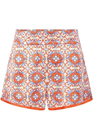 RTA Martim tile-motif shorts
