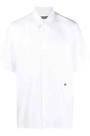 Dolce & Gabbana Logo-plaque bowling shirt
