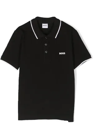 HUGO BOSS Logo-embossed polo shirt