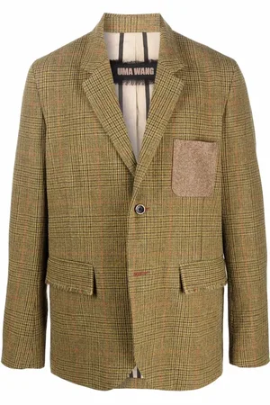 UMA WANG Checked wool blazer