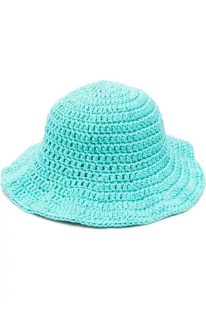 Alanui Girls Hats - Crochet-knit cotton beach hat