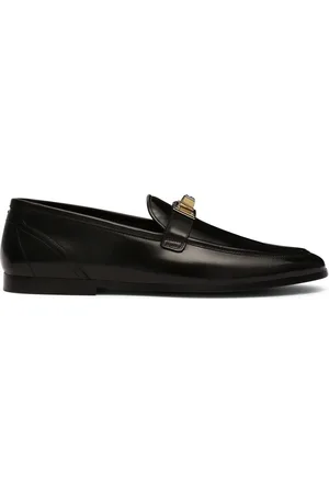 Dolce & Gabbana Logo-appliqu?? leather loafers