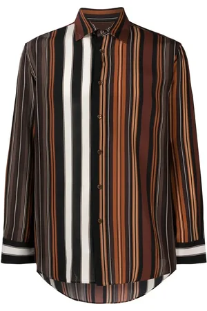Etro Striped long-sleeve silk shirt