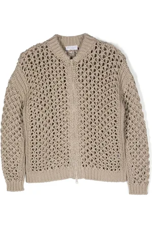Brunello Cucinelli Crochet cotton cardigan
