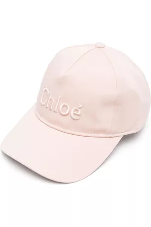 Chloé Girls Caps - Embroidered-logo cotton cap