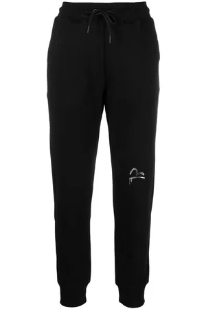 Evisu Women Slim Pants - Logo-print slim tapered sweatpants
