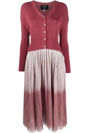 Jean Paul Gaultier 1991 knit-panelled midi dress