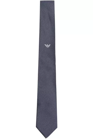Emporio Armani Boys Bow Ties - Striped silk tie