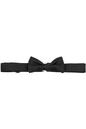 Emporio Armani Boys Bow Ties - Silk waffle-effect bow-tie
