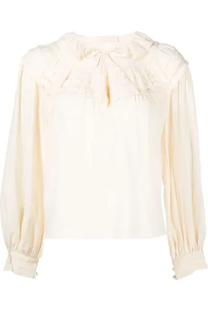 ULLA JOHNSON Aria ruffled silk blouse