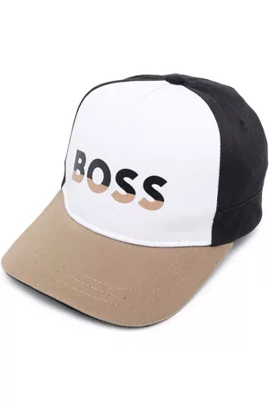 HUGO BOSS Boys Caps - Logo-print panelled cap