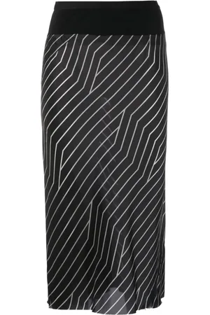 Rick Owens Multi-way stripe midi skirt