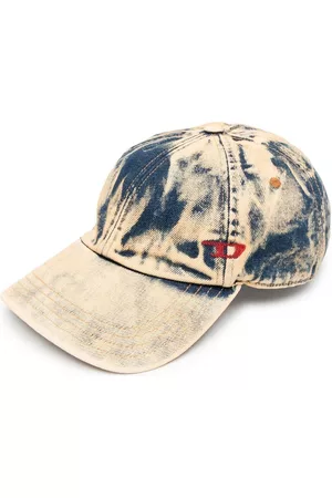 Diesel Men Caps - Bleached logo-embroidered cap