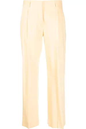 LARDINI Straight-leg linen trousers