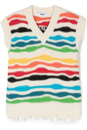 Msgm Distressed knitted vest