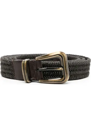 Brunello Cucinelli Braided buckle belt