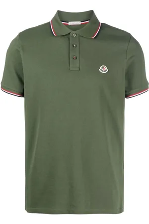 Moncler Chest logo-patch detail polo shirt