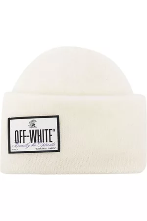 OFF-WHITE Brushed-effect logo-patch beanie
