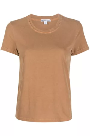 James Perse Women Short Sleeve - Sheer Slub crew neck T-shirt