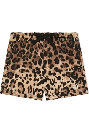 Dolce & Gabbana Leopard-print track shorts