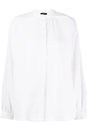 A.P.C. Flora tartan-check cotton blouse