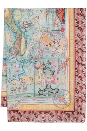 Faliero Sarti Women Scarves - Formentera illustration-print scarf