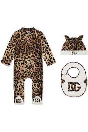 Dolce & Gabbana Leopard-print babygrow set