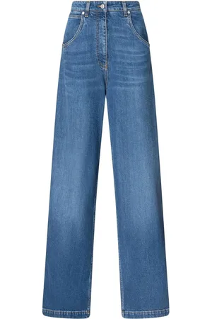 Etro Logo-appliqué wide-leg jeans