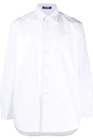 RAF SIMONS Logo-patch shirt