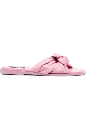 Msgm Knot-strap leather sandals