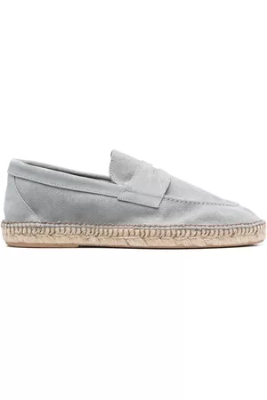 ELEVENTY Suede penny espadrilles