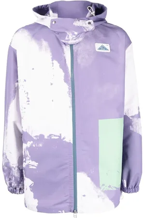 OAMC Tie dye-print zip-up hooded jacket