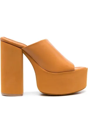 Paloma Barceló 145mm leather platform mules
